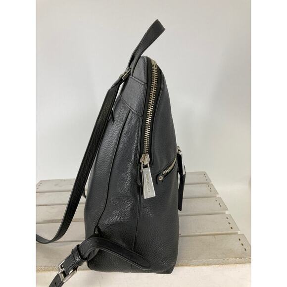 MICHAEL KORS, MEDIUM SIZE BLACK PEBBLED LEATHER BACKPACK (ASIS) main image 16